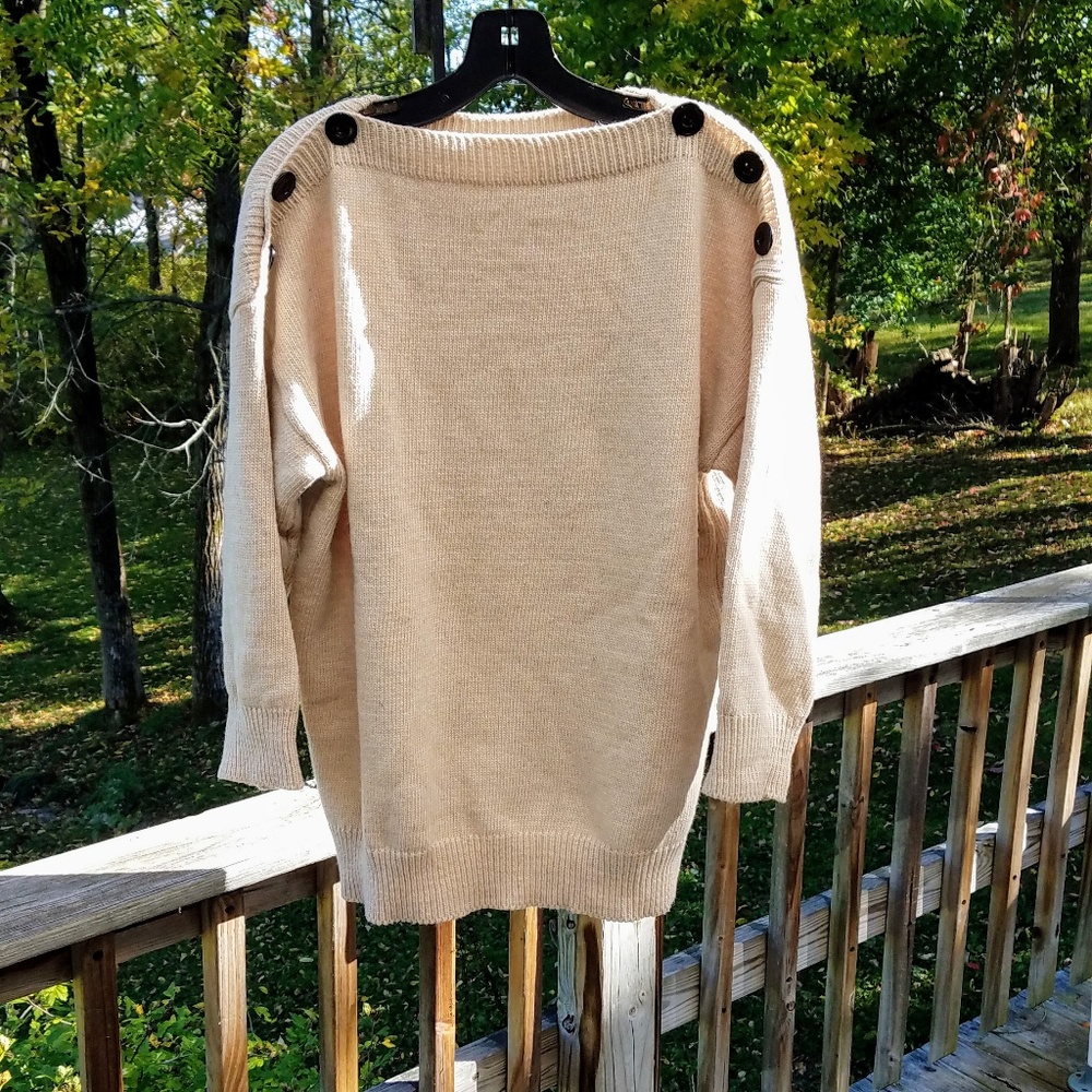 Button Shoulder Sweater - image 8